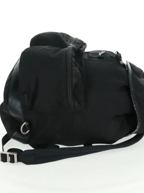 PRADA Backpack Nylon Black Silver Auth bs31873 - Picture 5 of 16